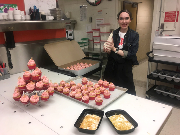 Cup cakes baked in our kitchen. Open Gallery